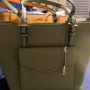New original Mk light olive green purse